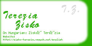 terezia zisko business card